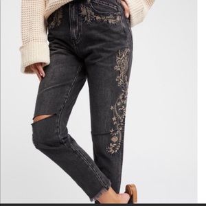 One teaspoon for free people embroidered denim